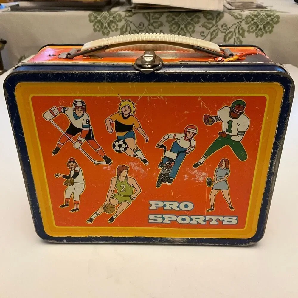 Vintage Pro Sports Metal Lunch Box
